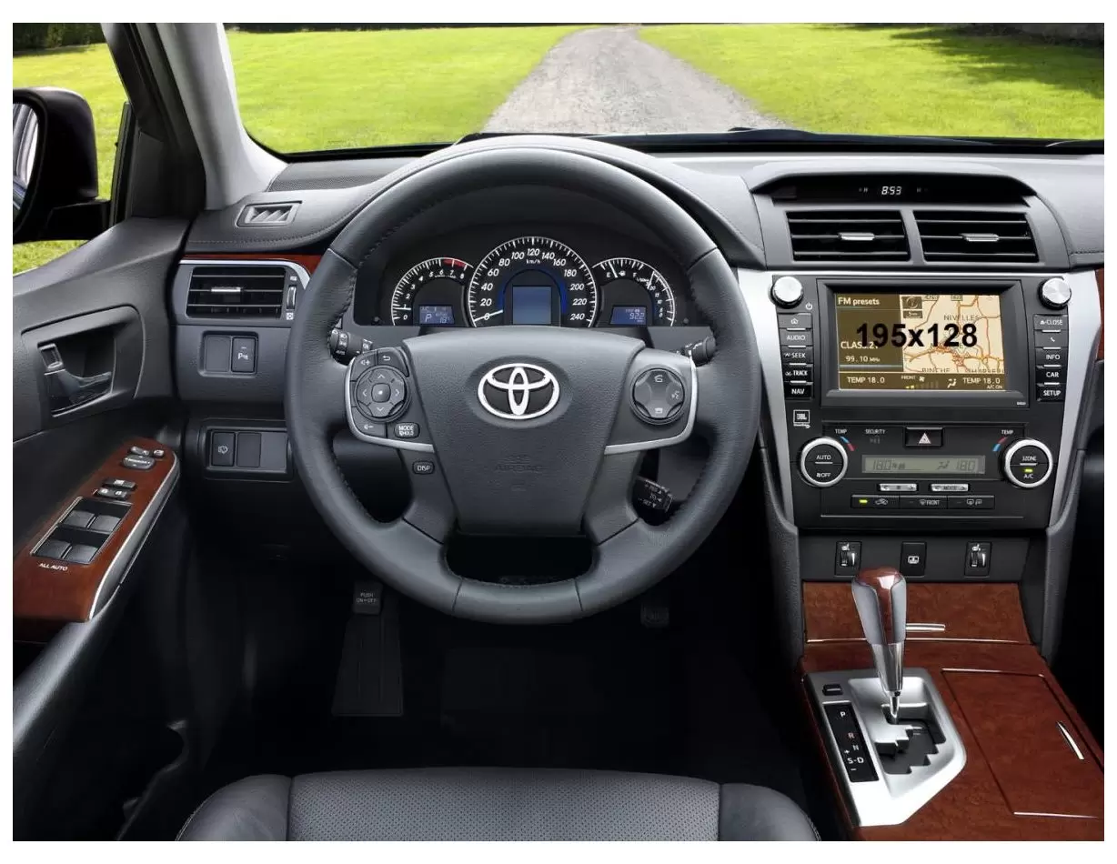 Toyota Camry VI (XV50/XV55) 2012 - Present Multimedia 8" Vetro Protettivo HD trasparente di navigazione Protezione