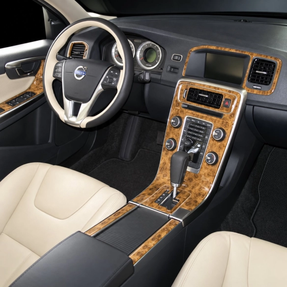 Volvo S 60 V60 2010-2018 kit rivestimento cruscotto e interni 3D 21 pezzi