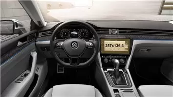 Volkswagen Arteon 2017 - 2020 Multimedia 12,3" Vetro Protettivo HD trasparente di navigazione Protezione
