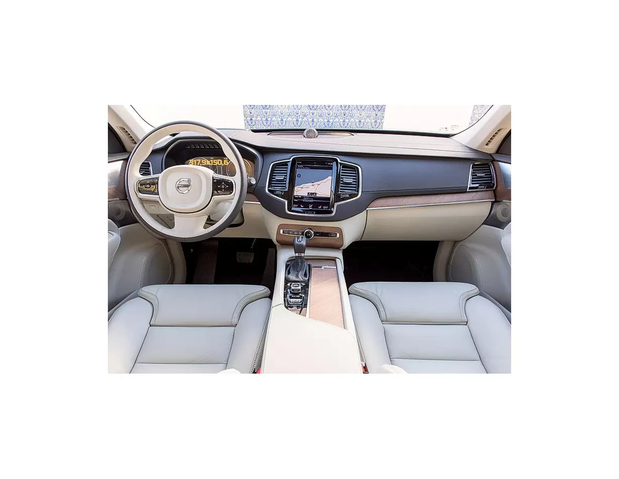 Volvo XC90 2014 - Present Digital Speedometer 12.3" Vetro Protettivo HD trasparente di navigazione Protezione