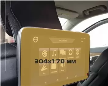 Volvo XC90 2014 - Present Passenger monitors (2pcs,) 9" Vetro Protettivo HD trasparente di navigazione Protezione
