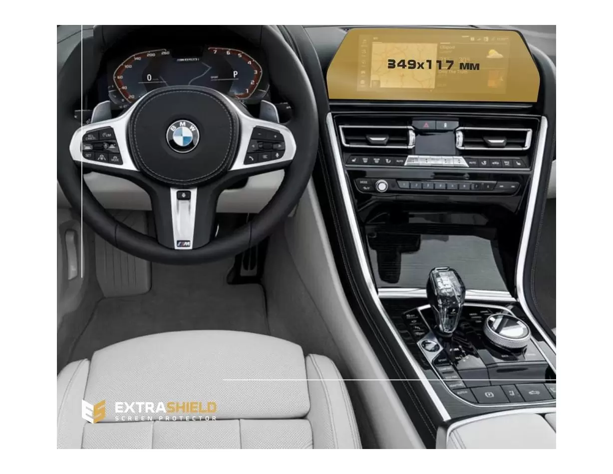 BMW 7 Series (G11/G12) 2019 - Present Mobile office Samsung SM-T230NZ 7" Vetro Protettivo HD trasparente di navigazione Protezio