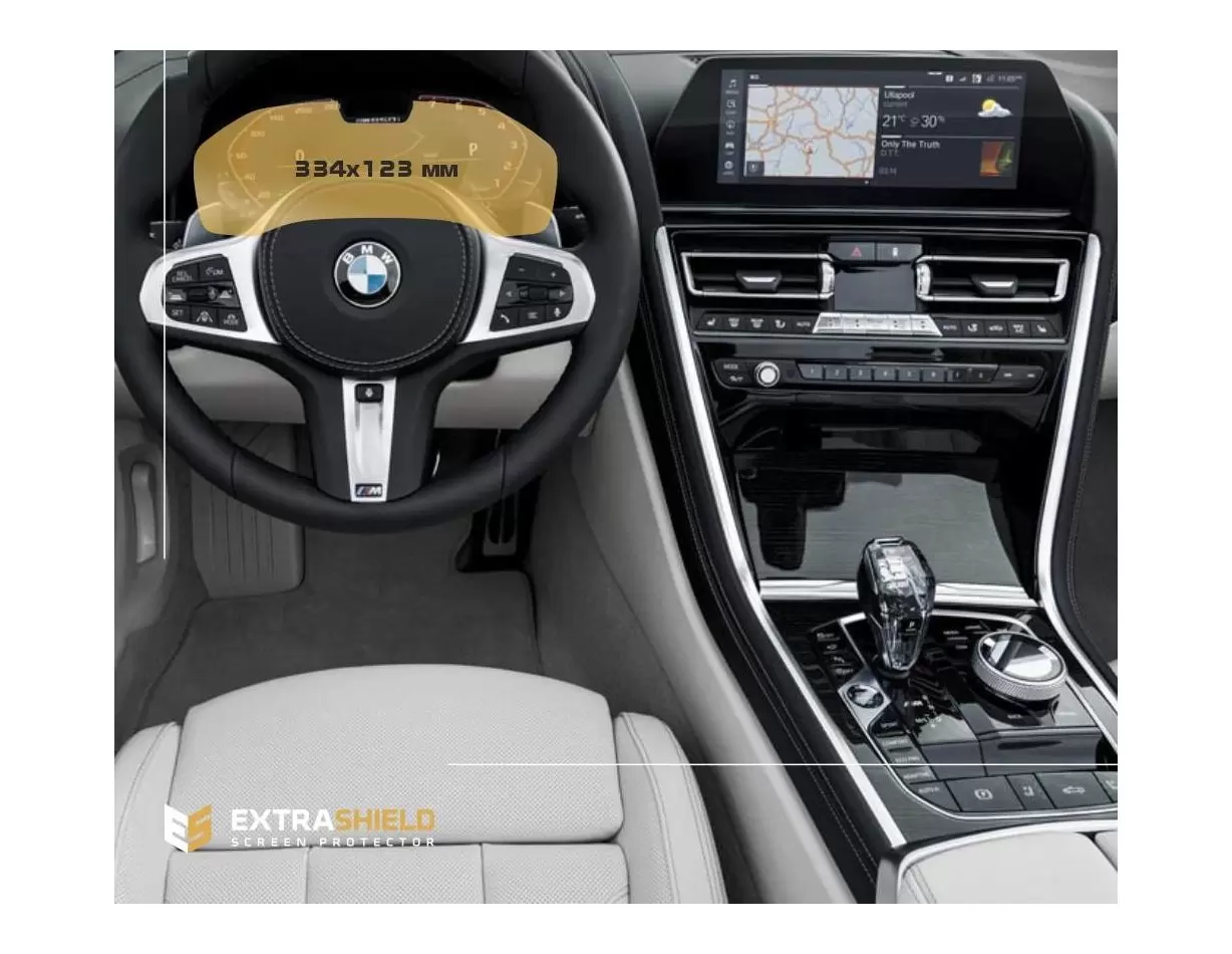 BMW 7 Series (G11/G12) 2019 - Present Digital Speedometer (with camera) 12,3" Vetro Protettivo HD trasparente di navigazione Pro
