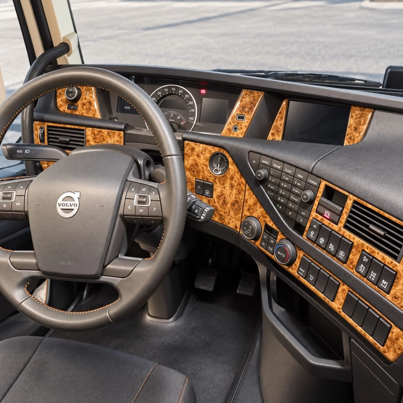 Volvo FH Version 4 2013-in poi kit rivestimento cruscotto e interni 3D 11 pezzi