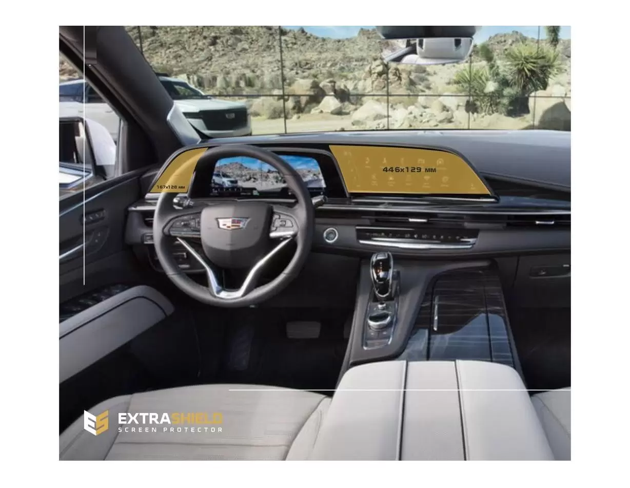 Cadillac CT6 2015 - 2019 Multimedia 8" Vetro Protettivo HD trasparente di navigazione Protezione