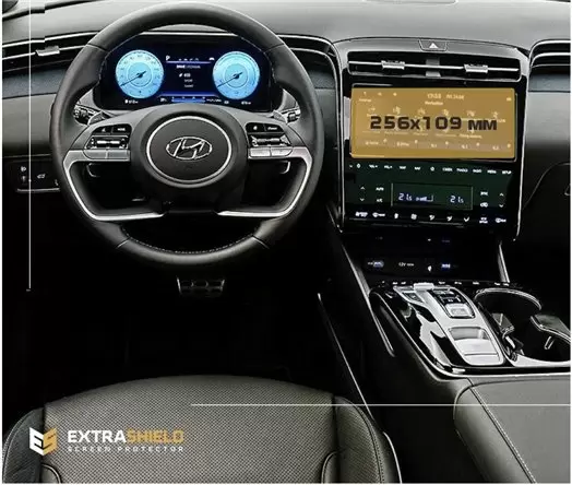 Hyundai Tucson 2015 - 2019 Multimedia 8" Vetro Protettivo HD trasparente di navigazione Protezione