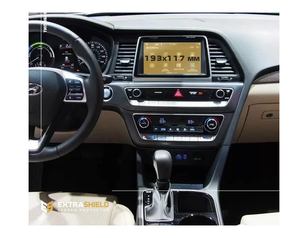 Hyundai Santa Fe 2021 - Present Multimedia 10,25" Vetro Protettivo HD trasparente di navigazione Protezione