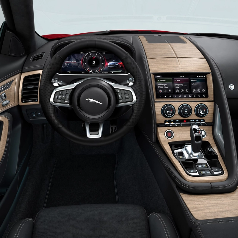 Jaguar F-Type R 2018-in poi set completo kit rivestimento cruscotto e interni 3D 12 pezzi