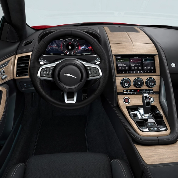 Jaguar F-Type R 2018-in poi set completo kit rivestimento cruscotto e interni 3D 12 pezzi