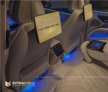 Mercedes-Benz EQS 2020 - Present Passenger monitors (2pcs,) 10,2" Vetro Protettivo HD trasparente di navigazione Protezione