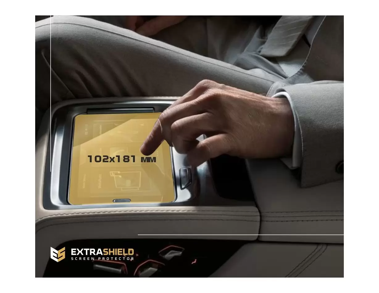Mercedes-Benz EQS 2020 - Present Mobile office Samsung SM-T230NZ 7" Vetro Protettivo HD trasparente di navigazione Protezione