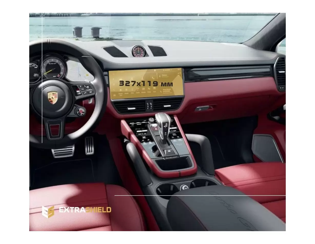 Porsche Cayenne 2017 - Present Multimedia 12" Vetro Protettivo HD trasparente di navigazione Protezione