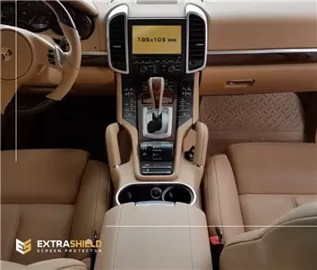 Porsche Cayenne 2015-2018 Multimedia 8" Vetro Protettivo HD trasparente di navigazione Protezione
