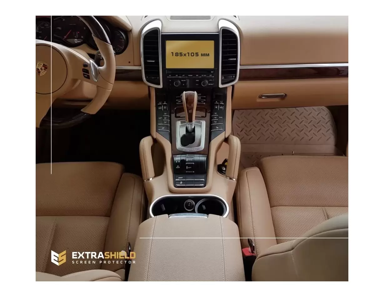 Porsche Cayenne 2015-2018 Multimedia 8" Vetro Protettivo HD trasparente di navigazione Protezione