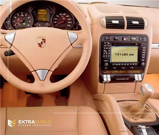 Porsche Cayenne 2010 - 2014 Multimedia 7" Vetro Protettivo HD trasparente di navigazione Protezione Porsche Cayenne 2010 - 2014 Multimedia 7" Vetro Protettivo HD trasparente di navigazione Protezione