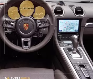 Porsche Boxster 2016 - Present Digital Speedometer 12" Vetro Protettivo HD trasparente di navigazione Protezione