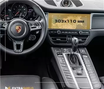 Porsche Macan Facelift 2018 - Present Multimedia 11" Vetro Protettivo HD trasparente di navigazione Protezione
