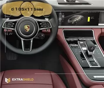 Porsche Panamera II 2017 - Present Digital Speedometer 12" Vetro Protettivo HD trasparente di navigazione Protezione