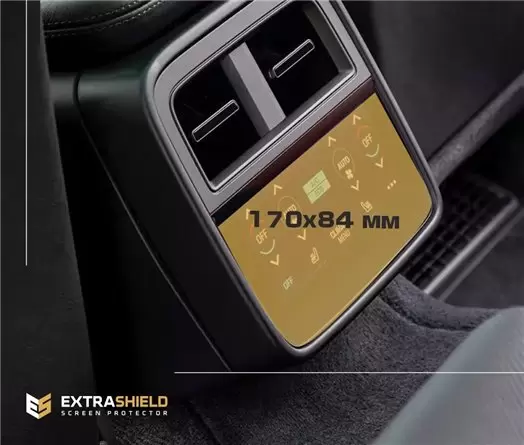 Porsche Taycan 2019 - Present Rear Climate-Control 6,5" Vetro Protettivo HD trasparente di navigazione Protezione