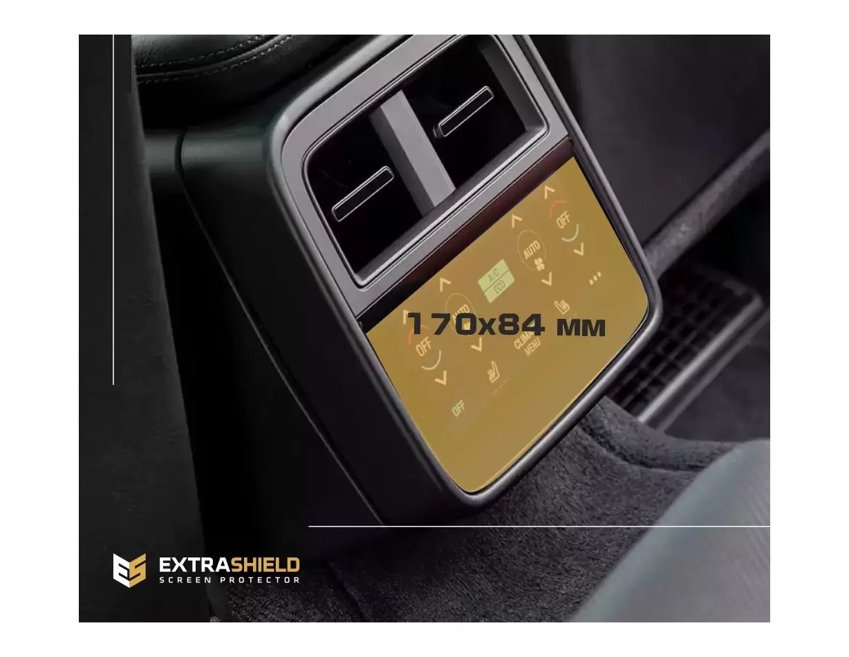 Porsche Taycan 2019 - Present Rear Climate-Control 6,5" Vetro Protettivo HD trasparente di navigazione Protezione