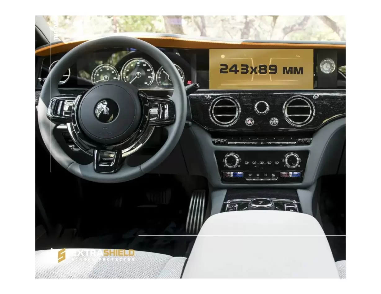 Rolls-Royce Ghost 2014 - 2021 Multimedia 8,8" Vetro Protettivo HD trasparente di navigazione Protezione