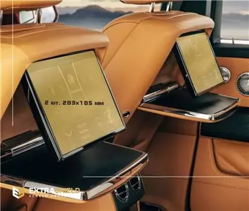 Rolls-Royce Ghost 2020 - Present Passenger monitors (2pcs,) 15" Vetro Protettivo HD trasparente di navigazione Protezione