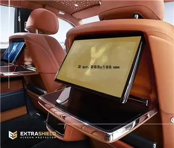 Rolls-Royce Phantom 2017 - Present Passenger monitors (2pcs,) 15" Vetro Protettivo HD trasparente di navigazione Protezione