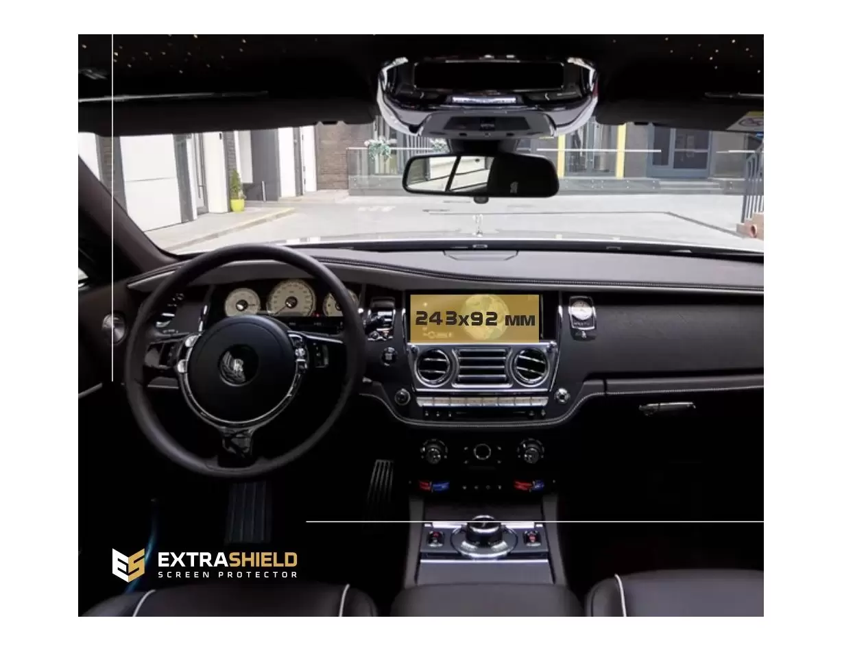 Rolls-Royce Wraith 2013 - Present Multimedia 8,8" Vetro Protettivo HD trasparente di navigazione Protezione