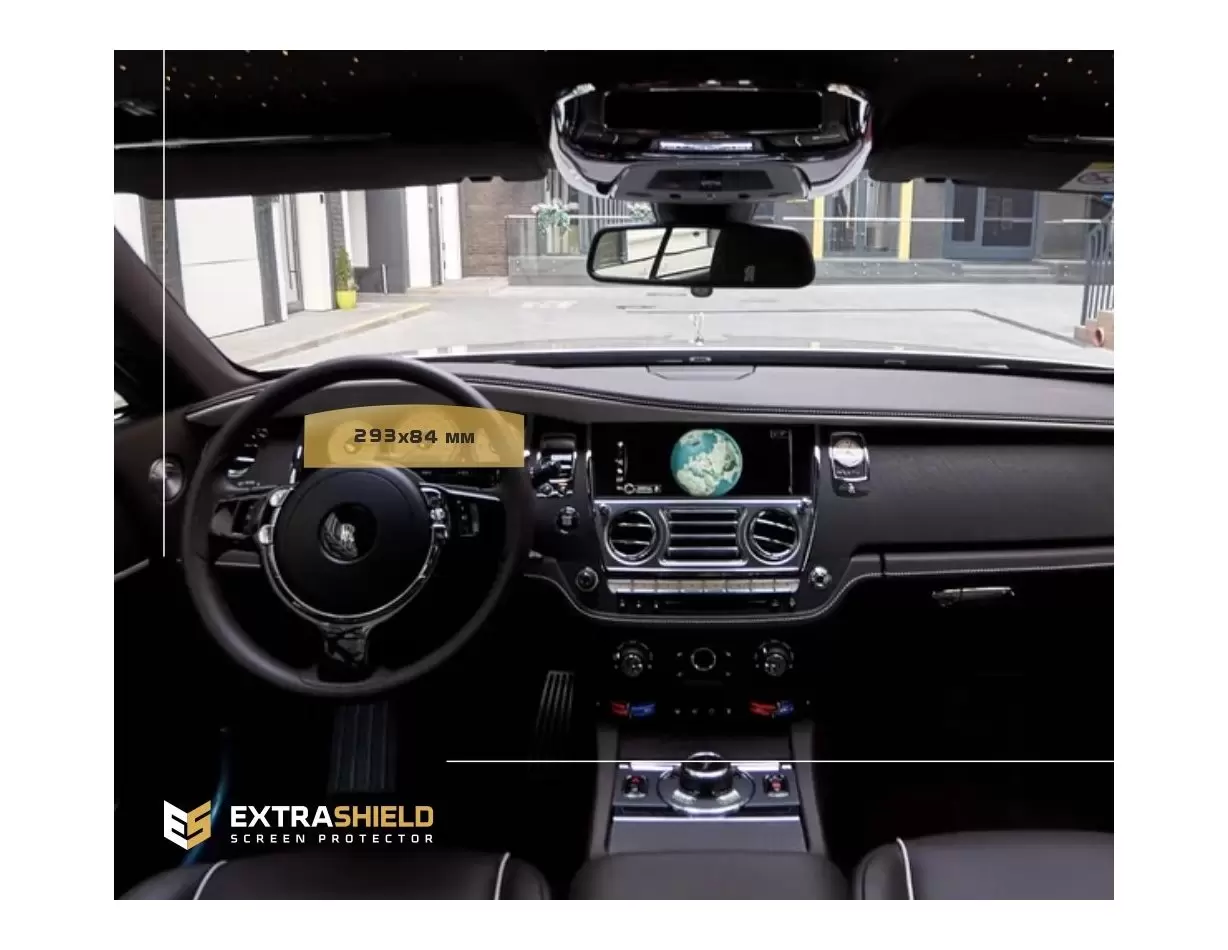 Rolls-Royce Wraith 2013 - Present Digital Speedometer Vetro Protettivo HD trasparente di navigazione Protezione