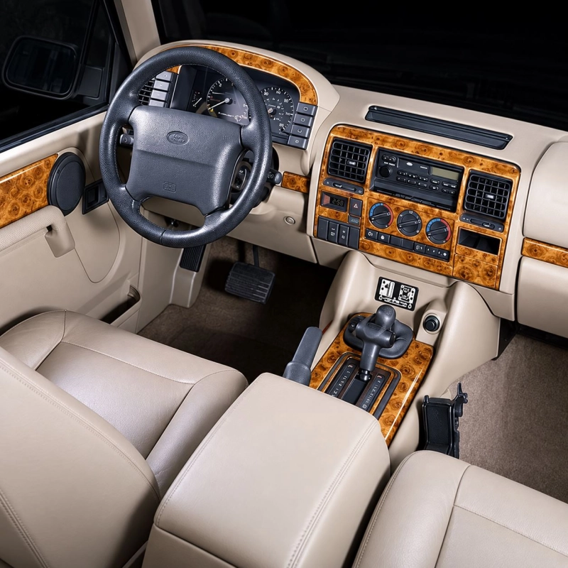 Land Rover Discovery 1995-1998 cambio manuale; senza Fabric kit rivestimento cruscotto e interni 3D