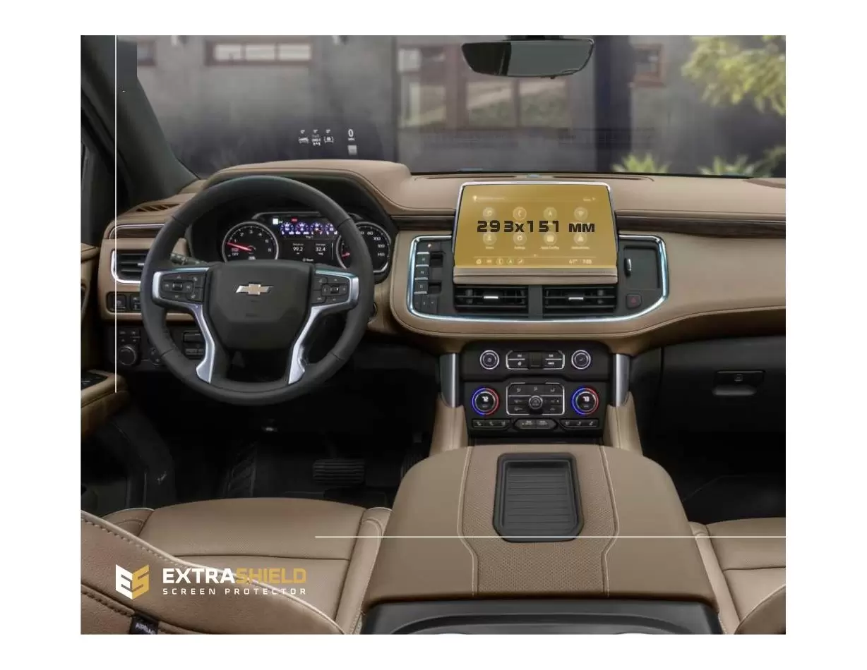 Chevrolet Corvette Stingray 2020 - Present Digital Speedometer Vetro Protettivo HD trasparente di navigazione Protezione