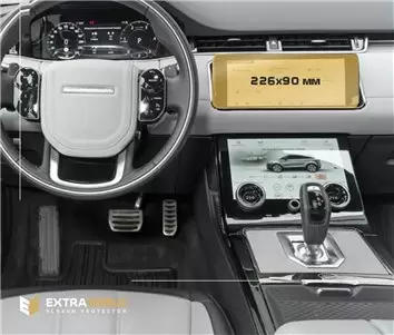 Land Rover RR Evoque (L538) 2015 - 2018 Multimedia 10,2" Vetro Protettivo HD trasparente di navigazione Protezione