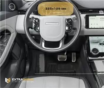 Land Rover RR Evoque (L551) 2020 - Present Digital Speedometer Vetro Protettivo HD trasparente di navigazione Protezione