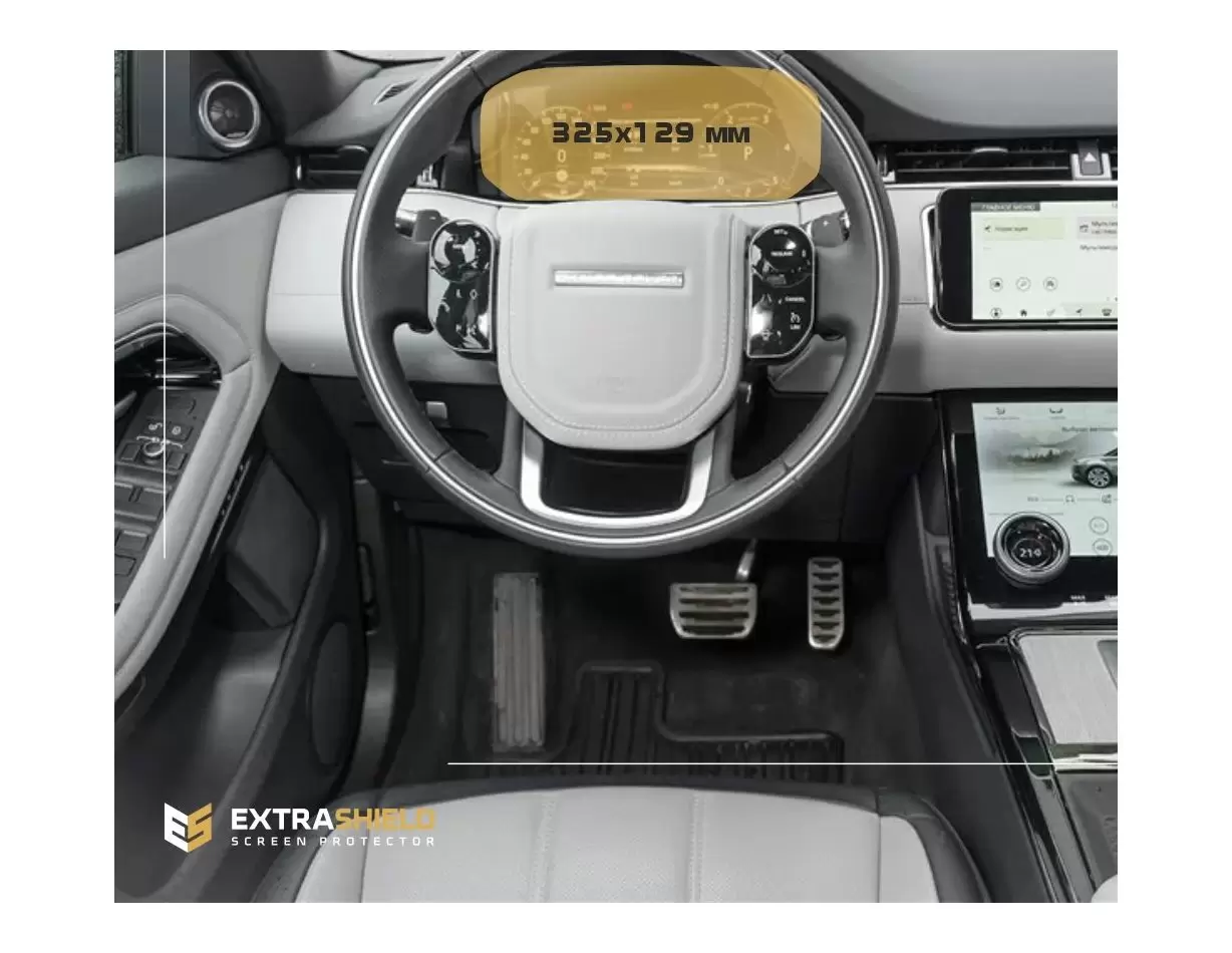Land Rover RR Evoque (L551) 2020 - Present Digital Speedometer Vetro Protettivo HD trasparente di navigazione Protezione