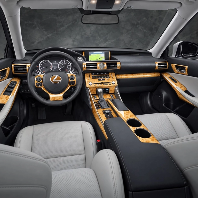 Lexus IS 2013-2022 kit rivestimento cruscotto e interni 3D 47 pezzi
