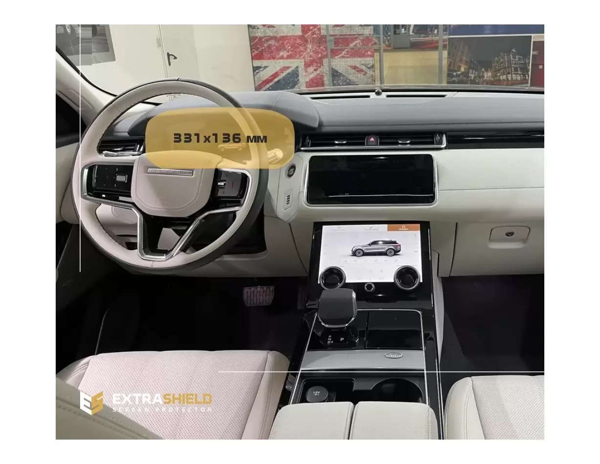 Land Rover RR Velar (L560) 2017 - Present Digital Speedometer Vetro Protettivo HD trasparente di navigazione Protezione
