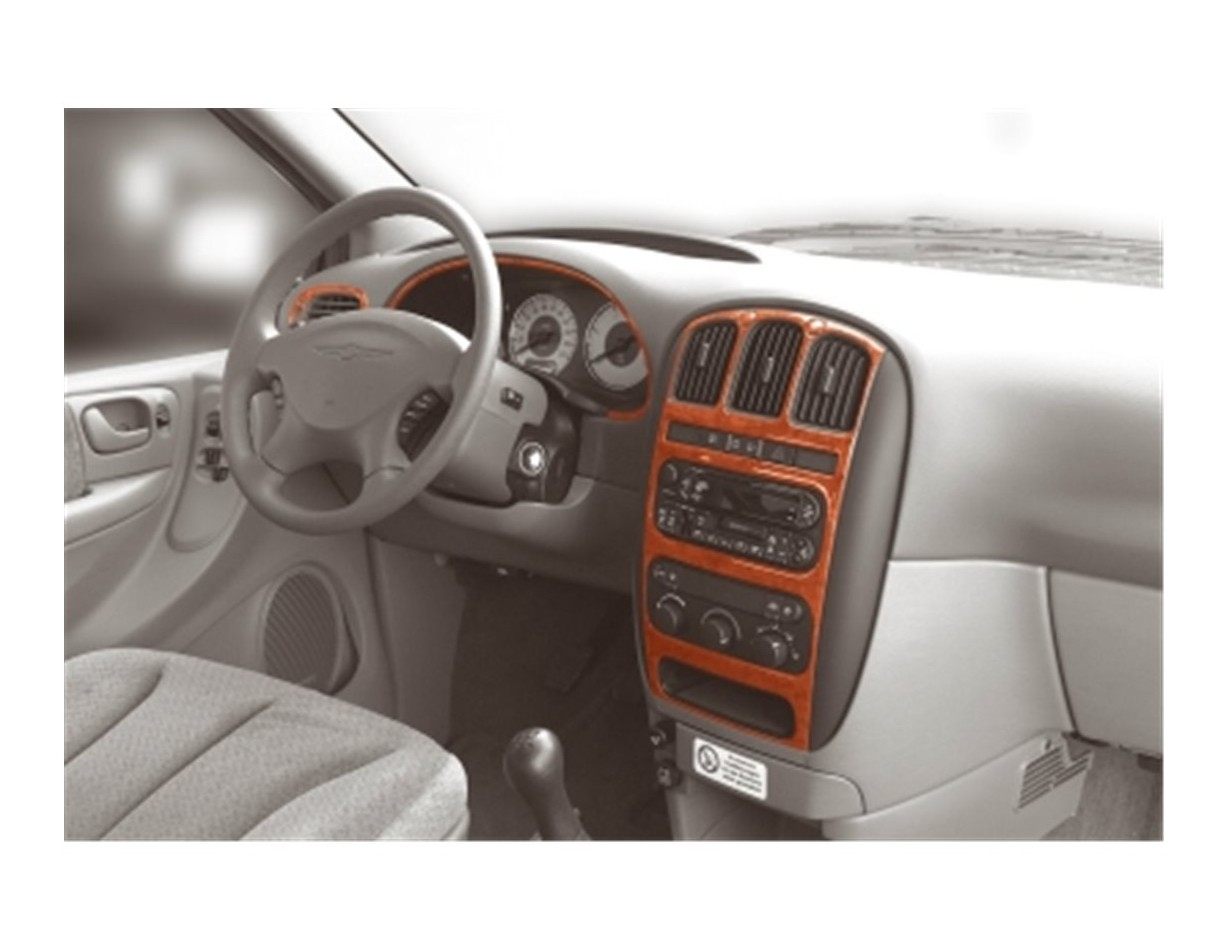 Chrysler Voyager 03.01 - 09.07 Kit Rivestimento Cruscotto all'interno del veicolo Cruscotti personalizzati 7-Decori