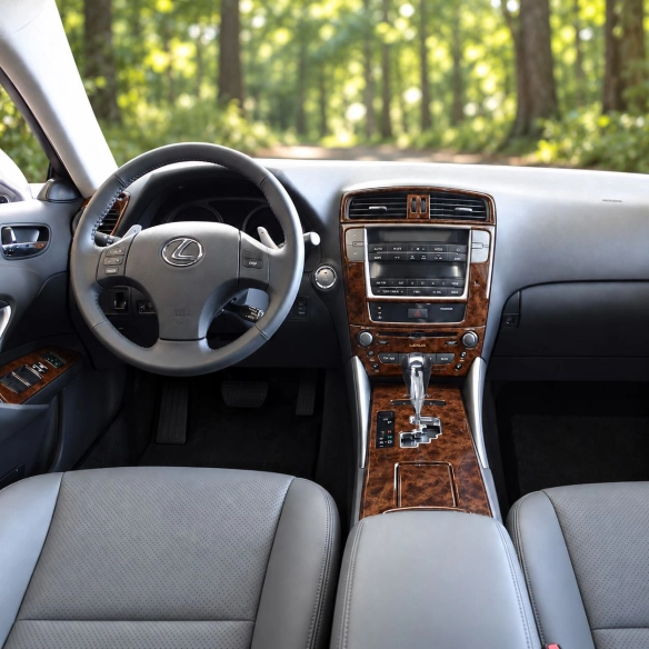 Lexus IS 2006-in poi set completo; cambio automatico; senza navigatore kit rivestimento cruscotto e interni 3D