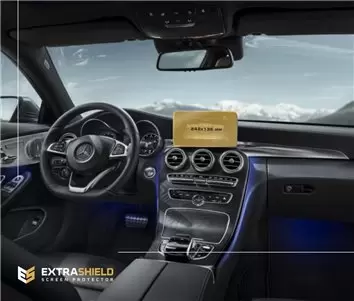 Mercedes-Benz C-class (W205/S205/C205/A205) 2014 - 2018 Multimedia 7" Vetro Protettivo HD trasparente di navigazione Protezione