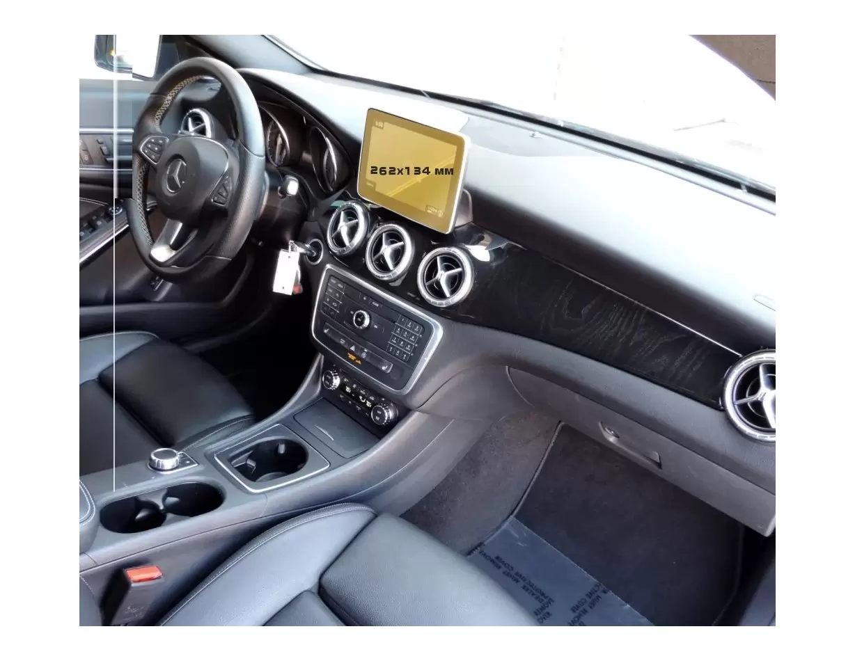 Mercedes-Benz CLA (X117/C117/X117) 2016 - 2019 Multimedia 8" Vetro Protettivo HD trasparente di navigazione Protezione
