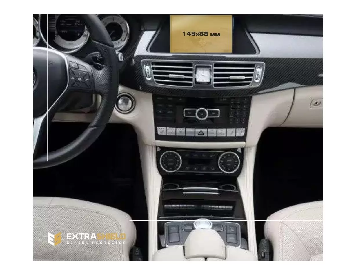 Mercedes-Benz CLS (C218/X218) 2010-2014 Multimedia 5,8" Vetro Protettivo HD trasparente di navigazione Protezione