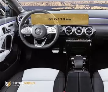 Mercedes-Benz A-class (W177/V177) 2018 - Present Digital Speedometer + Multimedia 10,25" Vetro Protettivo HD trasparente di navi