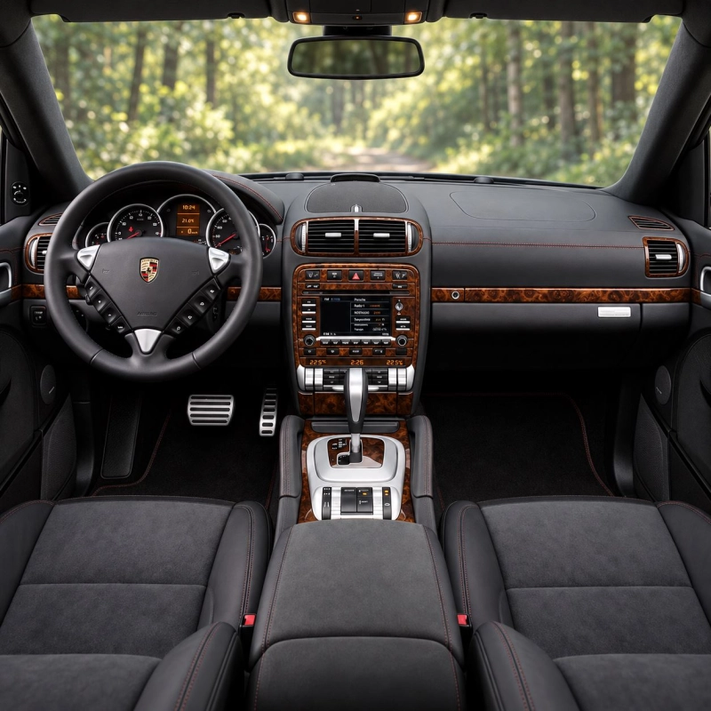 Porsche Cayenne 2003-2010 kit rivestimento cruscotto e interni 3D 87 pezzi