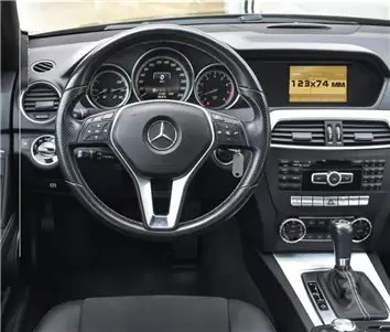 Mercedes-Benz C-class (S204,C204,W204) 2011 - 2013 Multimedia Vetro Protettivo HD trasparente di navigazione Protezione