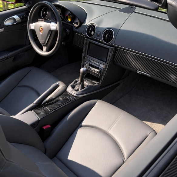 Porsche CAYMAN 987 2006-2012 kit rivestimento cruscotto e interni 3D 32 pezzi
