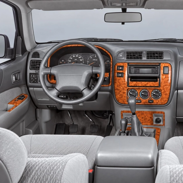 Nissan Patrol 2000-2004 kit rivestimento cruscotto e interni 3D 8 pezzi