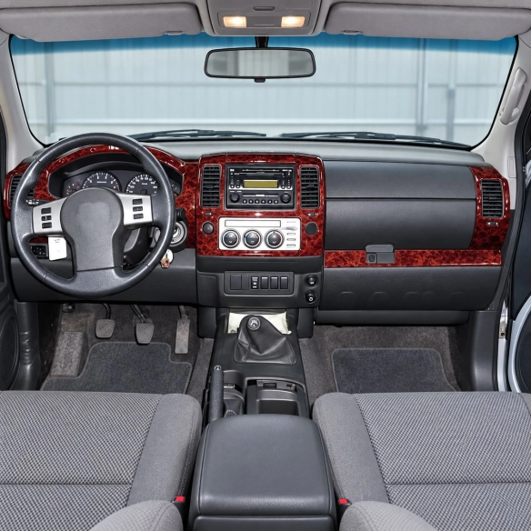 Nissan Navara D40 2006-2010 kit rivestimento cruscotto e interni 3D 36 pezzi