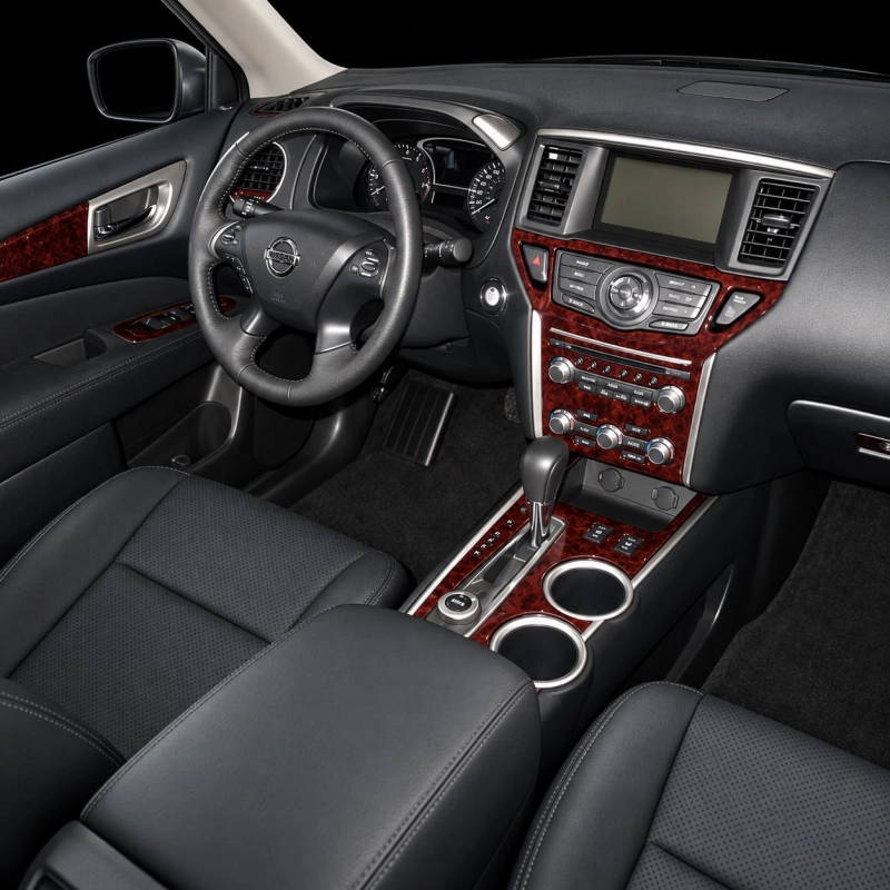 Nissan Pathfinder Patrol 2017-2021 kit rivestimento cruscotto e interni 3D 28 pezzi