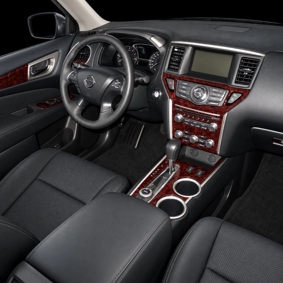 Nissan Pathfinder Patrol 2017-2021 kit rivestimento cruscotto e interni 3D 28 pezzi
