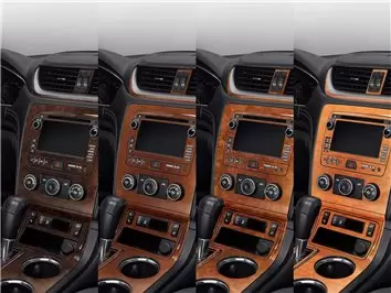 KIA Sorento 2011-UP Full Set, Manual Gearbox AC, W/O Navigation system Mascherine sagomate per rivestimento cruscotti 